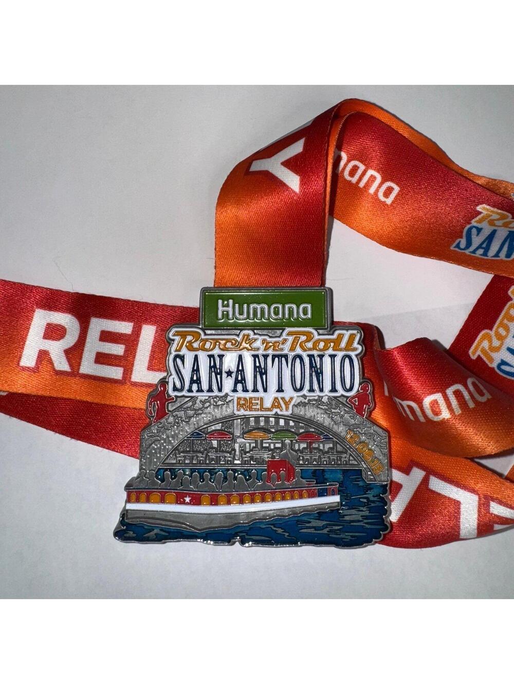 Humana Rock N Roll Marathon Series Finisher Medal San Antonio 2015